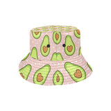 Avocado heart pink background Unisex Bucket Hat