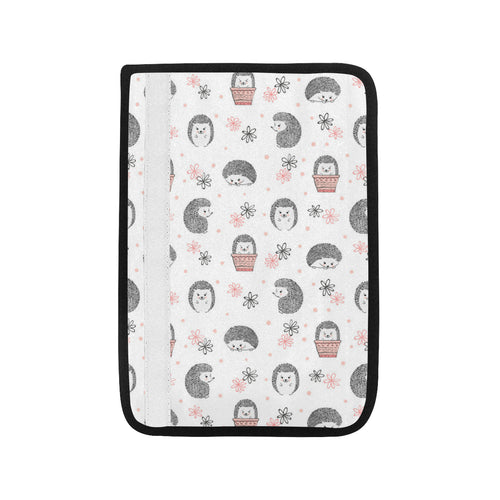 Hedgehog Pattern Print Design 02 Car Seat Belt Cover