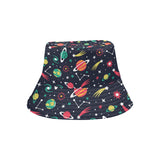 colorful space pattern planet star Unisex Bucket Hat