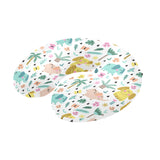 Cute elephants palm tree flower butterfly pattern U-Shaped Travel Neck Pillow