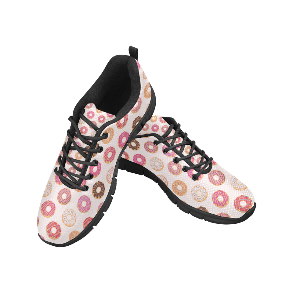 Colorful donut pattern Women's Sneaker Shoes