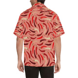 Beautiful Chili peppers pattern Men's All Over Print Hawaiian Shirt