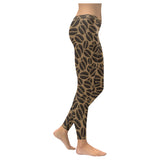 Coffee bean on brown background Women's Legging Fulfilled In US