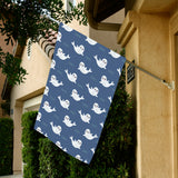 Cute white baby sea lion seal pattern House Flag Garden Flag