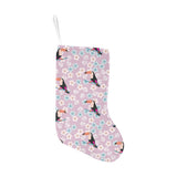 Beautiful toucan flower leaves Christmas Stocking