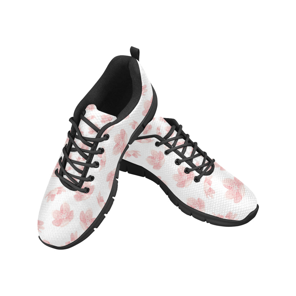 Pink sakura cherry blossom pattern Women's Sneaker Shoes