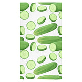 cucumber whole slices pattern Bath Towel