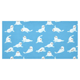 Cute sea lion seal pattern background Tablecloth