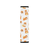 Brown pomeranian pattern Car Seat Belt Cover