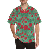 Tomato design pattern Men's All Over Print Hawaiian Shirt