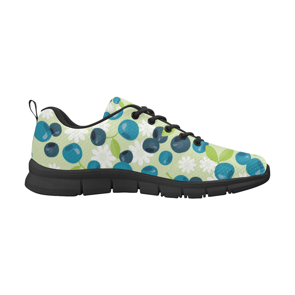 blueberry flower pattern Men's Sneaker Shoes