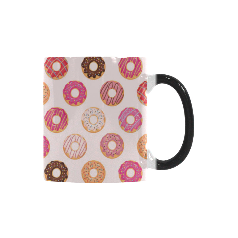 Colorful donut pattern Morphing Mug Heat Changing Mug