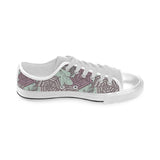 Spider web cobweb design color pattern Men's Low Top Shoes White