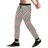 zigzag chevron striped pattern Unisex Casual Sweatpants