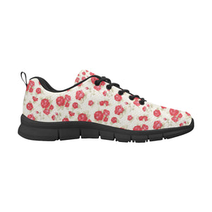 Rose Pattern Print Design 01 Men's Breathable Sneakers ( Model 055)
