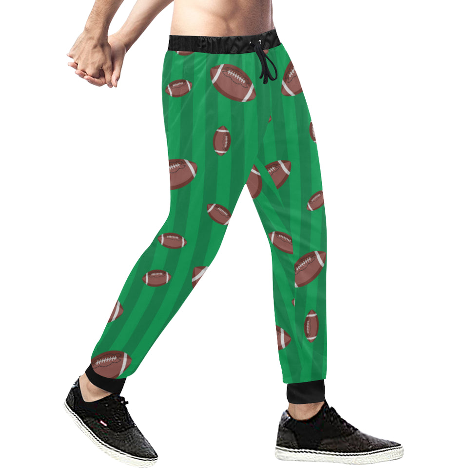 American football ball field background Unisex Casual Sweatpants