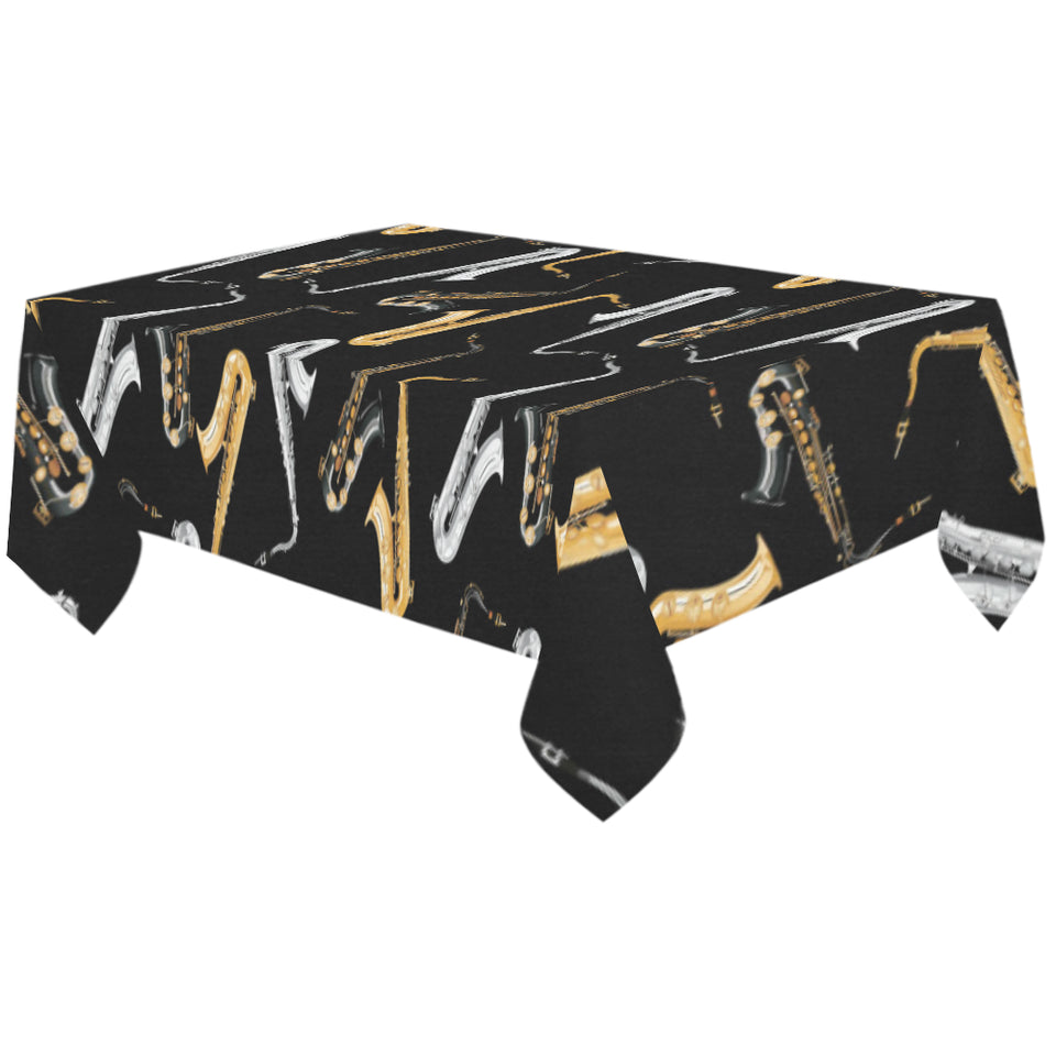 saxophone design pattern Tablecloth