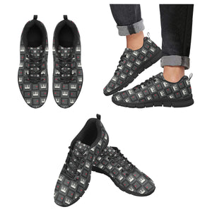Piano Pattern Print Design 05 Men's Breathable Sneakers ( Model 055)