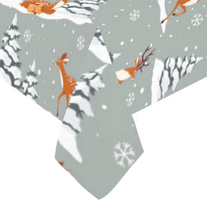Beautiful deers Winter Christmas Tablecloth