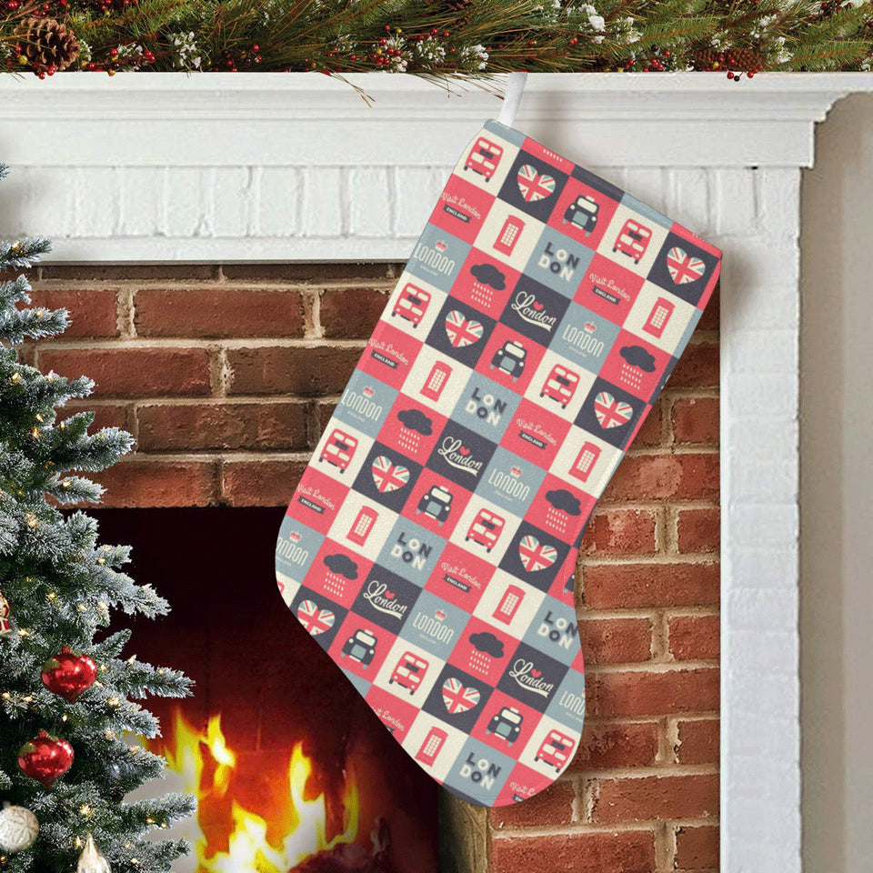 British Pattern Print Design 05 Christmas Stocking