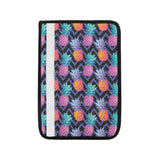 Pineapples pattern zigzag background Car Seat Belt Cover