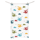 Colorful helicopter pattern Bath Towel