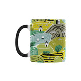 Hand drawn windmill pattern Morphing Mug Heat Changing Mug
