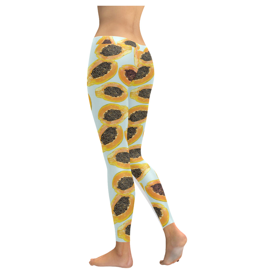 Watercolor papaya pattern Women's Legging Fulfilled In US