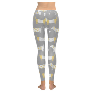 Cute dachshund dog pattern Women's Legging Fulfilled In US