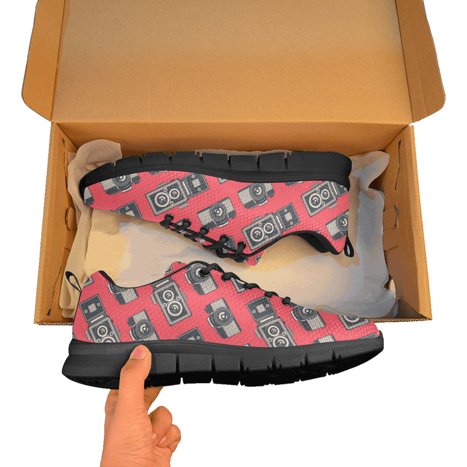 Camera Pattern Print Design 05 Men's Breathable Sneakers ( Model 055)