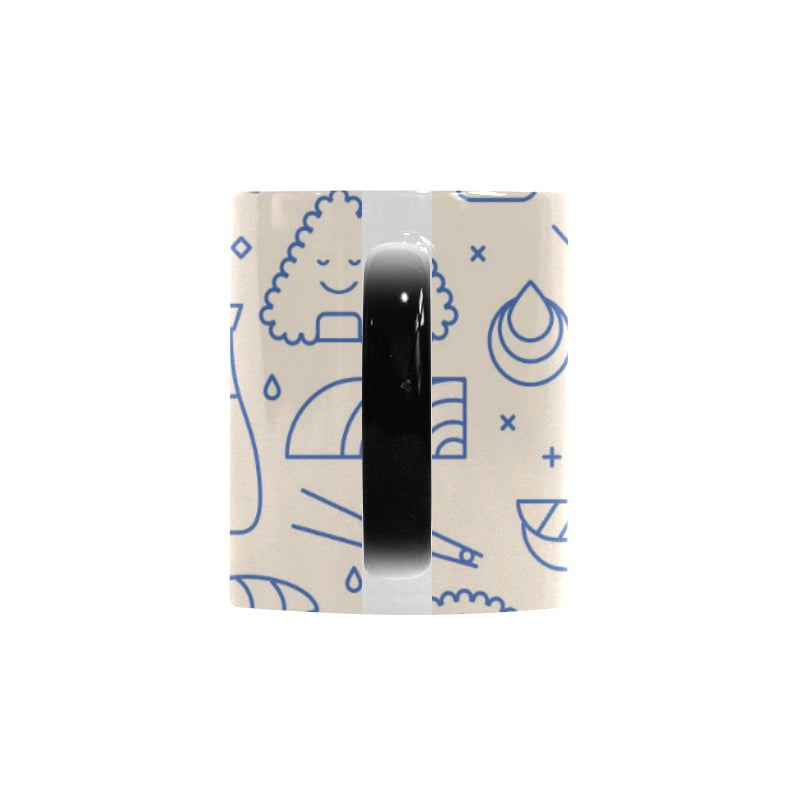 Cute sushi icon pattern Morphing Mug Heat Changing Mug