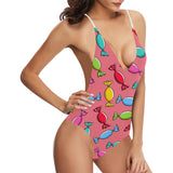 Colorful wrapped candy pattern Women's One-Piece Swimsuit