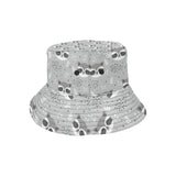 Cute raccoons leaves dot Unisex Bucket Hat