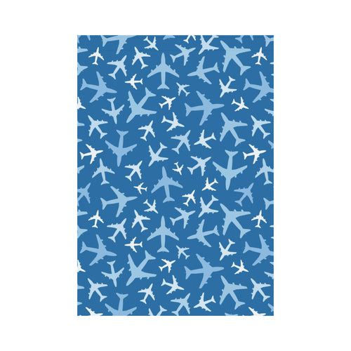 Airplane pattern in the sky House Flag Garden Flag