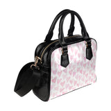 Watercolor pink heart pattern Shoulder Handbag