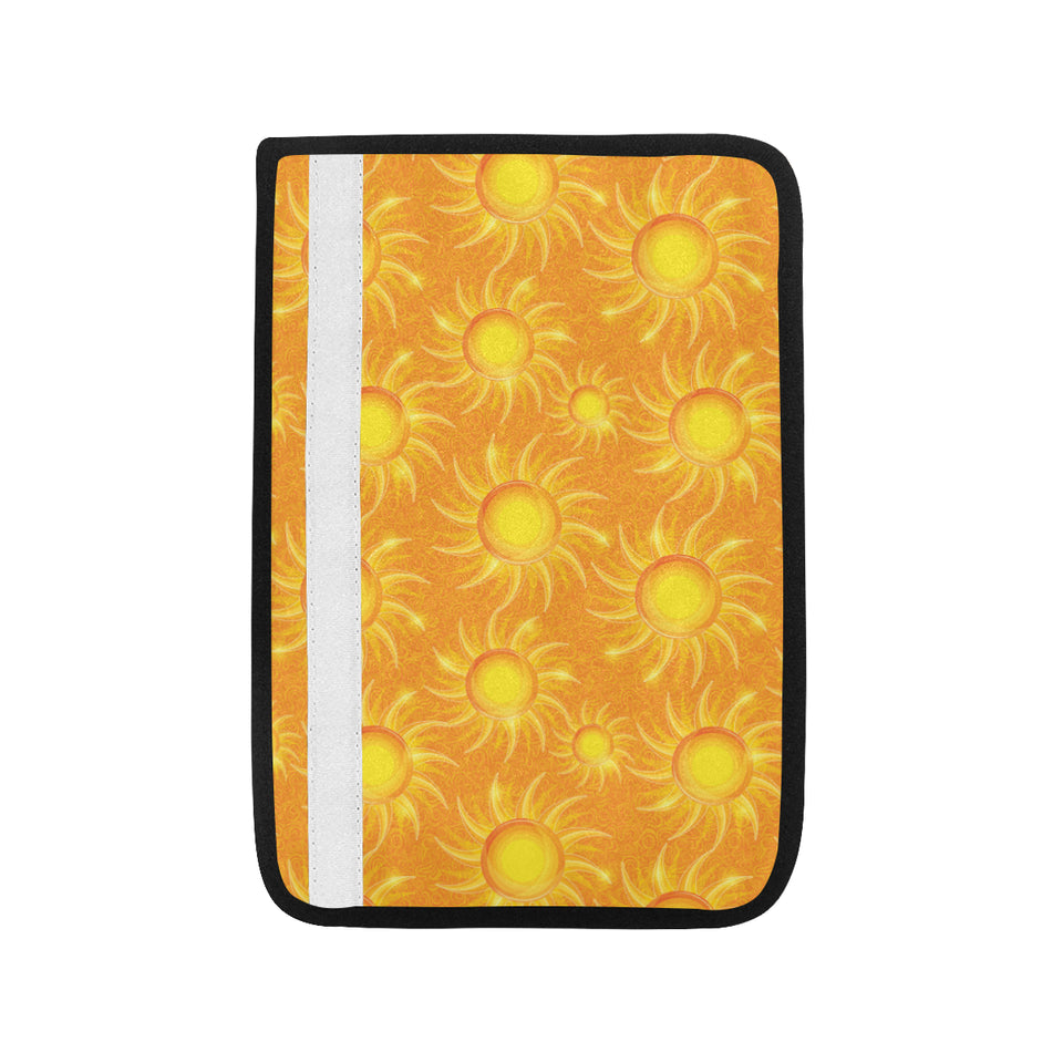 Sun orange background Car Seat Belt Cover