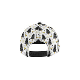 Christmas tree holly snow star pattern All Over Print Snapback Cap