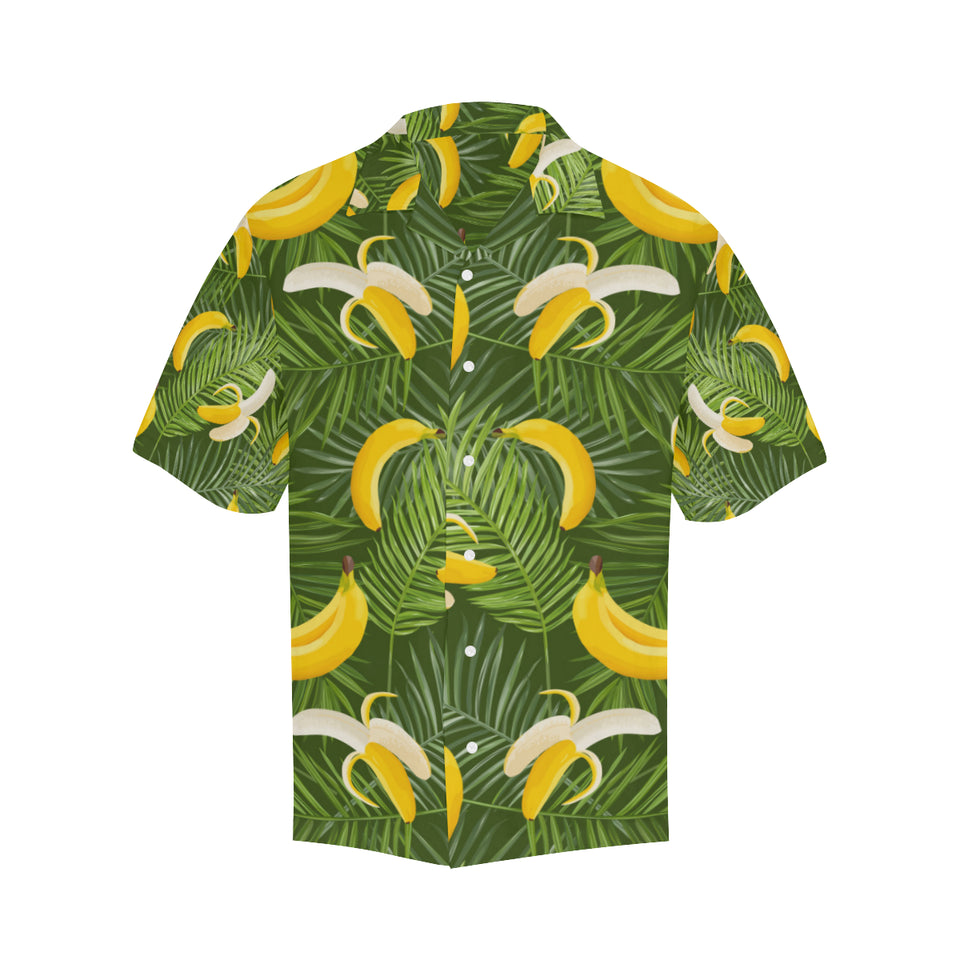 Banana Palm Leaves pattern Men's All Over Print Hawaiian Shirt