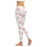 Pink sakura cherry blossom pattern Women's Legging Fulfilled In US
