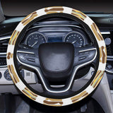 Hamburger Pattern Print Design 02 Car Steering Wheel Cover