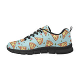 Hand drawn pizza blue background Women's Sneaker Shoes