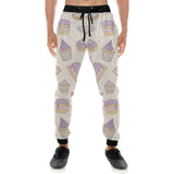 Cakes pies tarts muffins and eclairs purple bluebe Unisex Casual Sweatpants