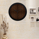 coffee bean pattern Elegant Black Wall Clock