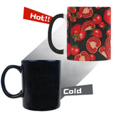 Tomato black background Morphing Mug Heat Changing Mug