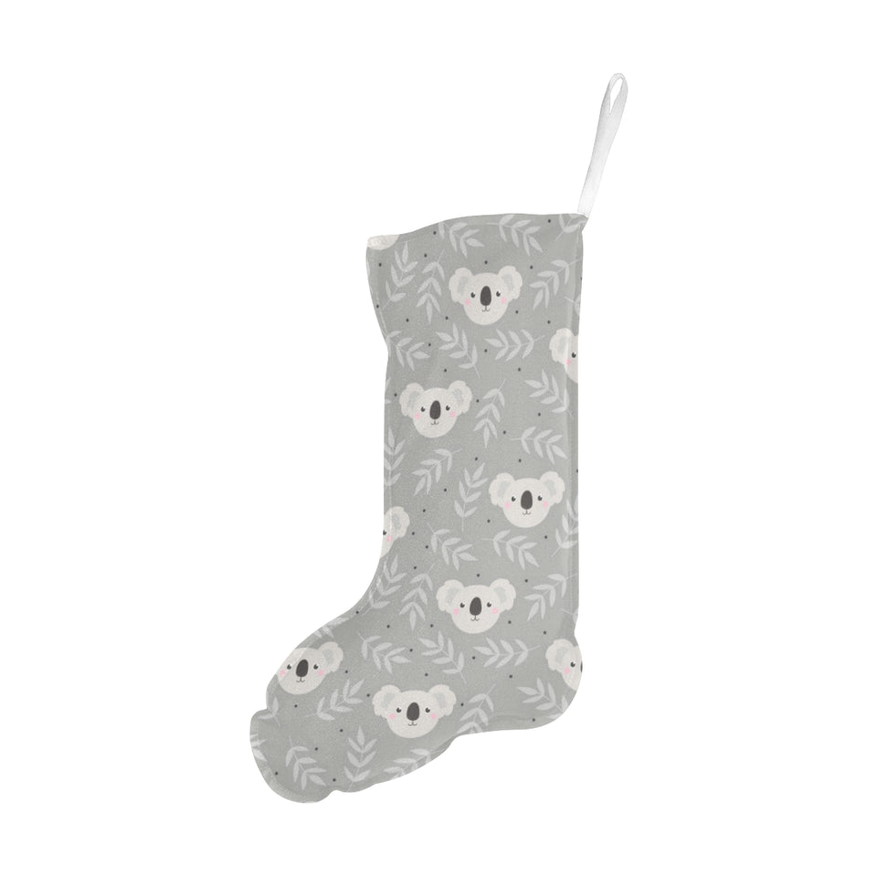 Cute koala leaves pattern Christmas Stocking