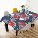 Koi Fish Carp Fishs hand drawn japanese art Tablecloth