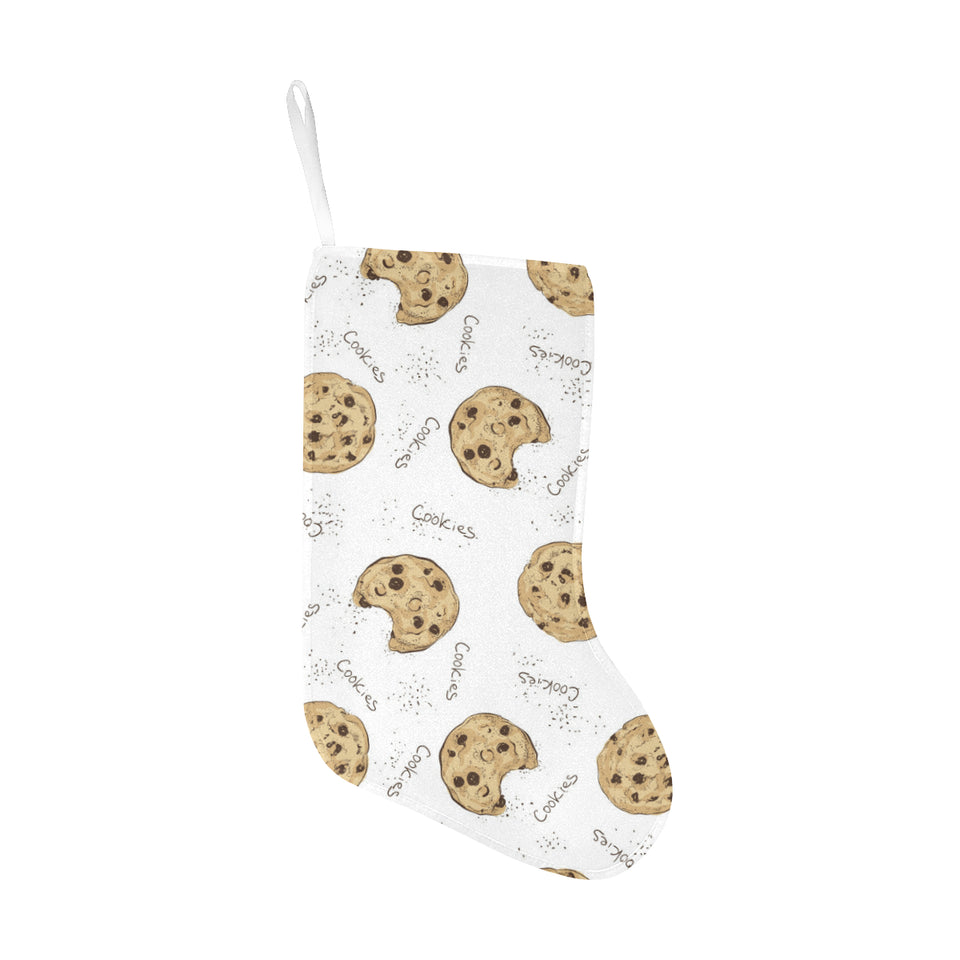 Sketch style cookie pattern Christmas Stocking