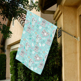 Cute koalas blue background pattern House Flag Garden Flag