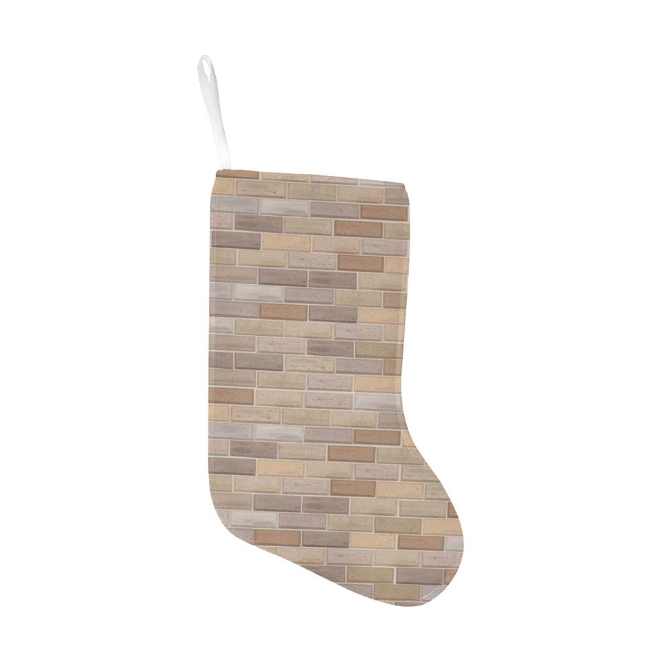 Brick Printed Pattern Print Design 01 Christmas Stocking