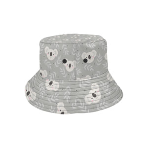 Cute koala leaves pattern Unisex Bucket Hat